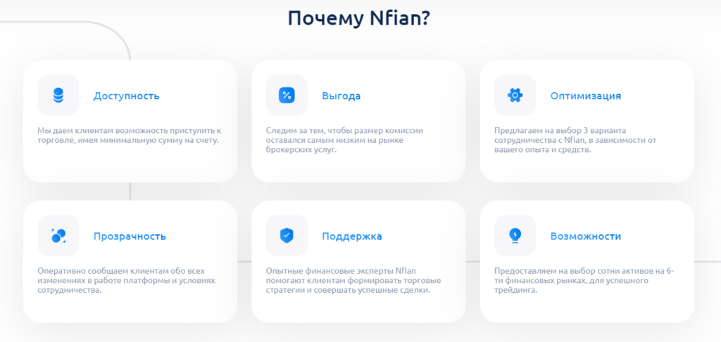 Nfian - обзор сайта брокера и отзывы
